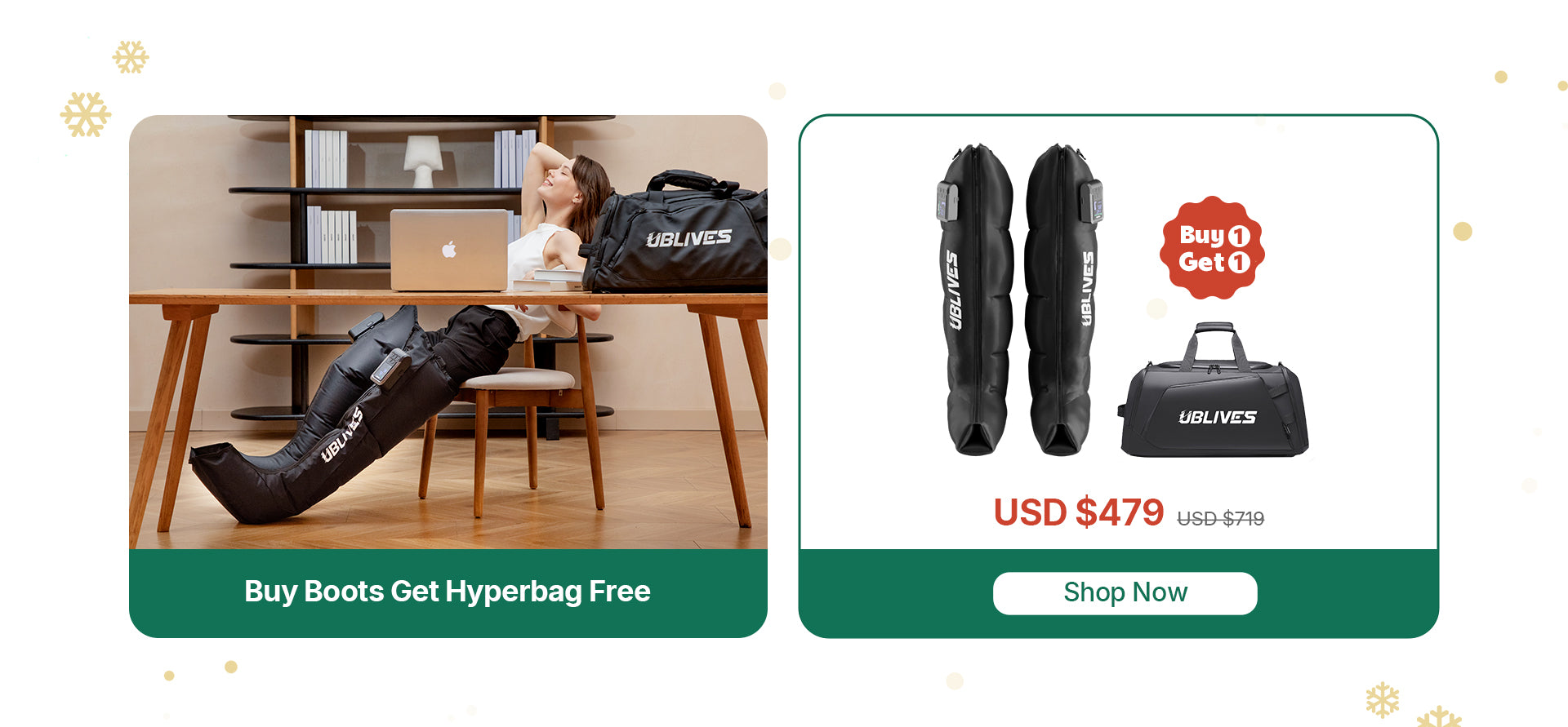 Get $240 off Ublives Compression Boots for Christmas 2024