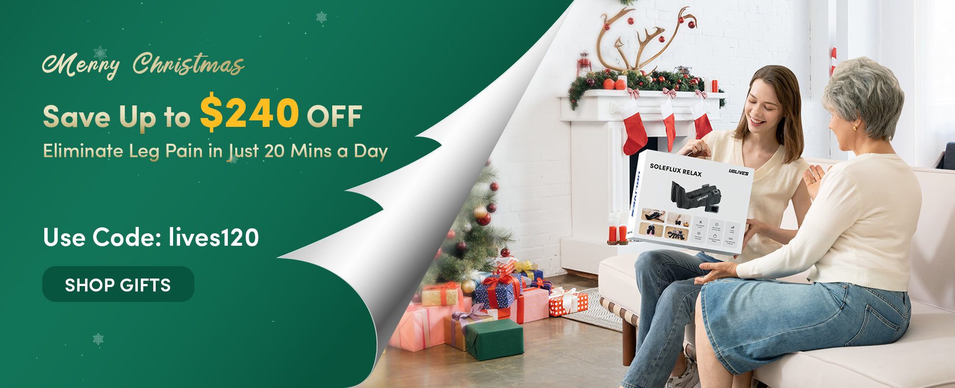 Compression Boots Christmas Event